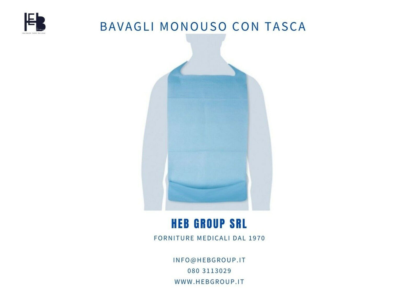 100 BAVAGLI MONOUSO CON TASCA ( BAVETTA PER ANZIANI ) RESISTENTI