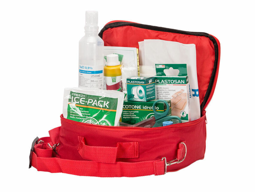 Kit di Pronto Soccorso per casa auto moto barca viaggio ufficio medicazione