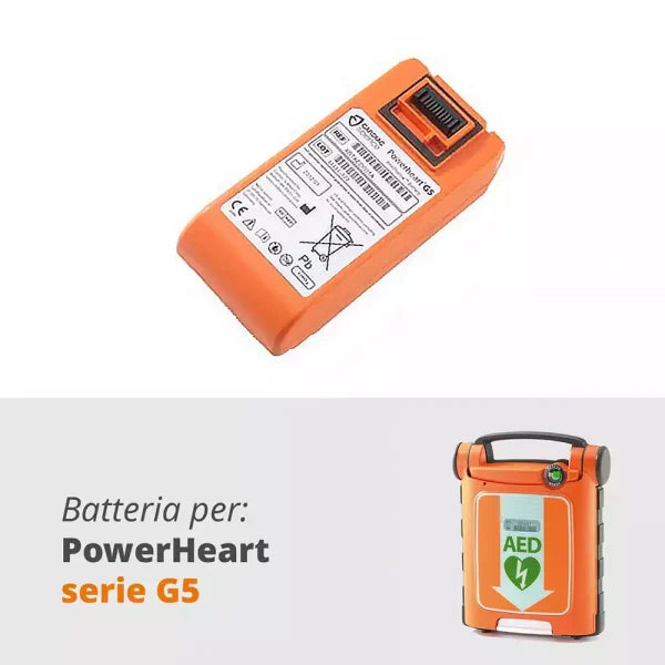 PACCO BATTERIA DEFIBRILLATORE POWERHEART G5