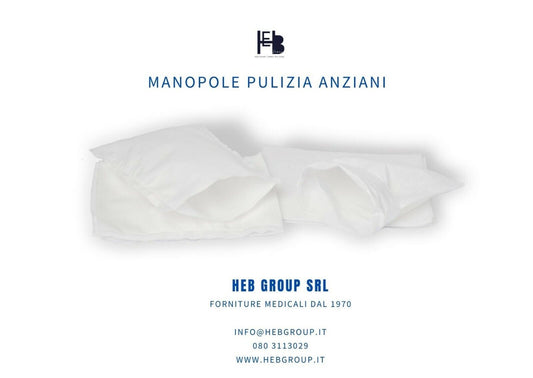 MANOPOLA GUANTO PULIZIA ANZIANI MORBIDA E RESISTENTE 100 Pezzi