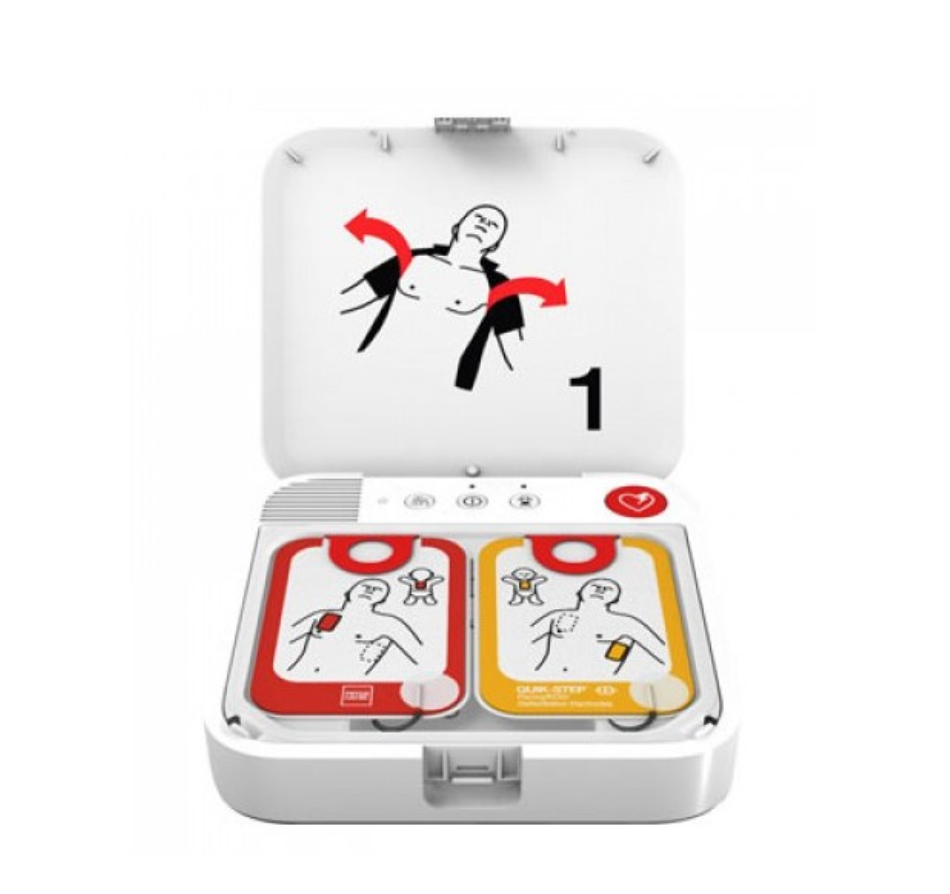 Defibrillatore LIFEPAK CR-2 USB compreso di: Batteria capacità 4 anni, elettrodi Adulti/Pediatrici. 360J